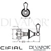 Cifial 32217A2.R 32217A2.L Asbury 3 4 Inch Wall Stop Valve Dimensions